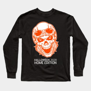 Orange Skull Monster - Halloween 2020 Home Edition Long Sleeve T-Shirt